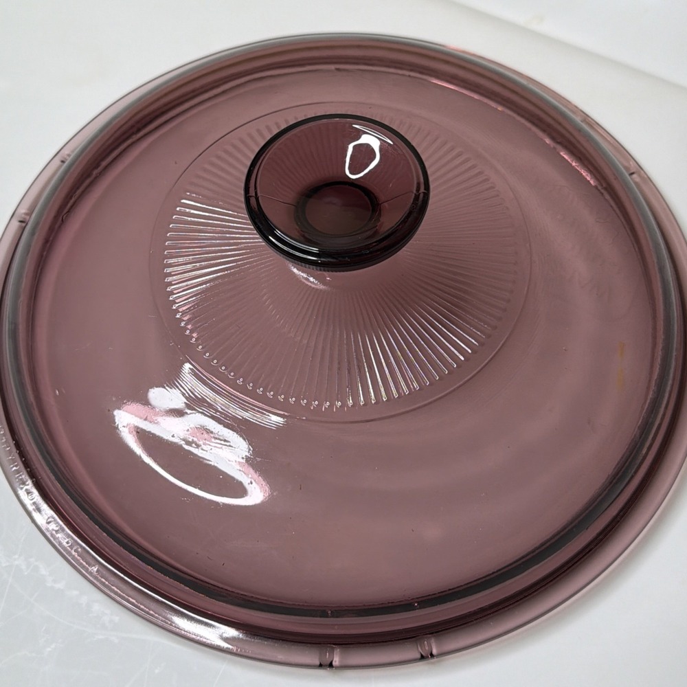 Pyrex Cranberry  Replacement Lid  V-2.5-A for 2.5L Corning Vision Pot 8-1/2"
